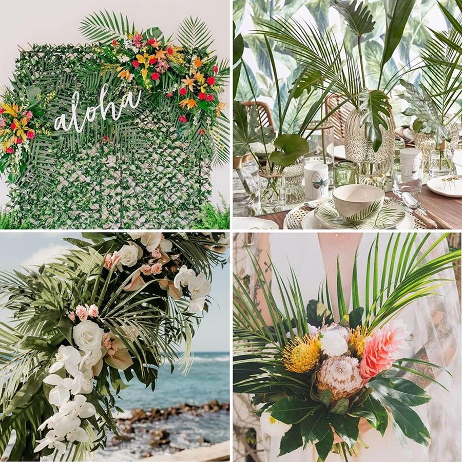 Artificial Plants Tropical Palm Tree Leaves Home Room Garden Decora Accessories Photography Prop Festival Wedding Supplies Gifts