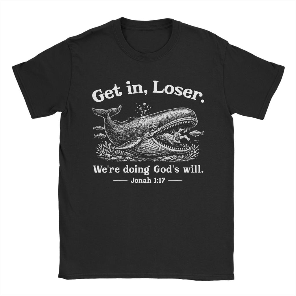 Komm rein Verlierer Wir tun Gottes Willen Lustiges Christliches Bibel T-Shirt Sommer Baumwoll-T-Shirts Für Unisex Harajuku T-Shirt Kurze Ärmel