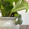 Whimsical Cartoon Turtle Resin Hanging Planter Ideal for Indoor Outdoor Decor in Living Room Bedroom TV Stand Perfect for Christmas Easter Graduation