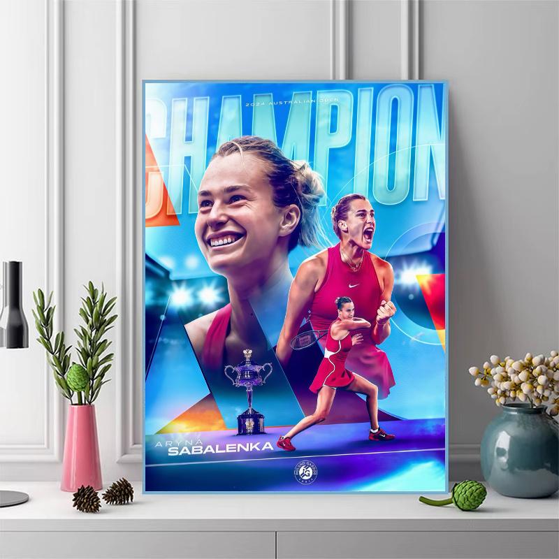 Aryna Sabalenka.96 100% Round Full Drill 5D DIY Diamond Painting Embroidery Cross Stitch Rhinestone Décor