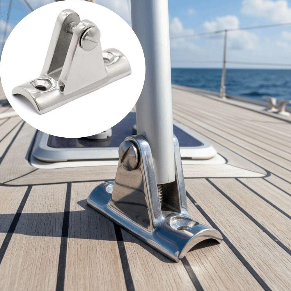Concave Base Mount Bimini Top Fitting 316 Stainless Steel Deck Hinge Boat Accessories  Marine Boat