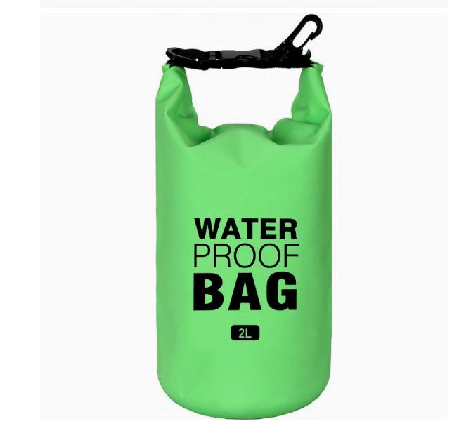 Waterproof Dry Bag 2L Outdoor Waterproof Storage Bag for Rafting Canoeing Beach Swimming Clothes Phone Storage one size