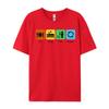 Eat Sleep Fish Repeat T-shirt Print Combed cotton Comics Tops Shirts Slim Fit  T Shirts Luxury Clothing