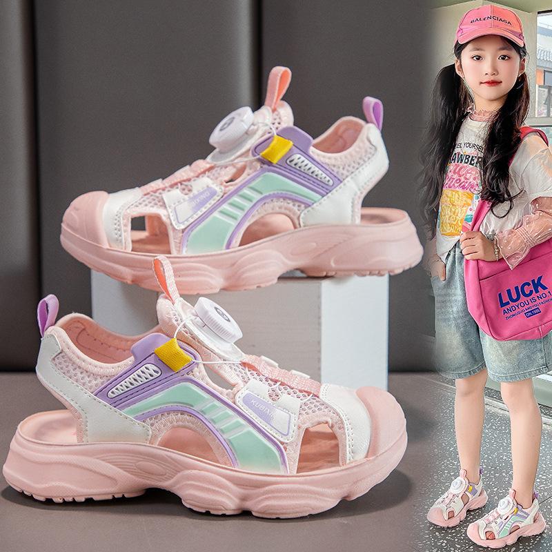 Boys Baotou sandals 2025 summer new soft-soled non-slip children's beach shoes casual middle and older children's sports sandals