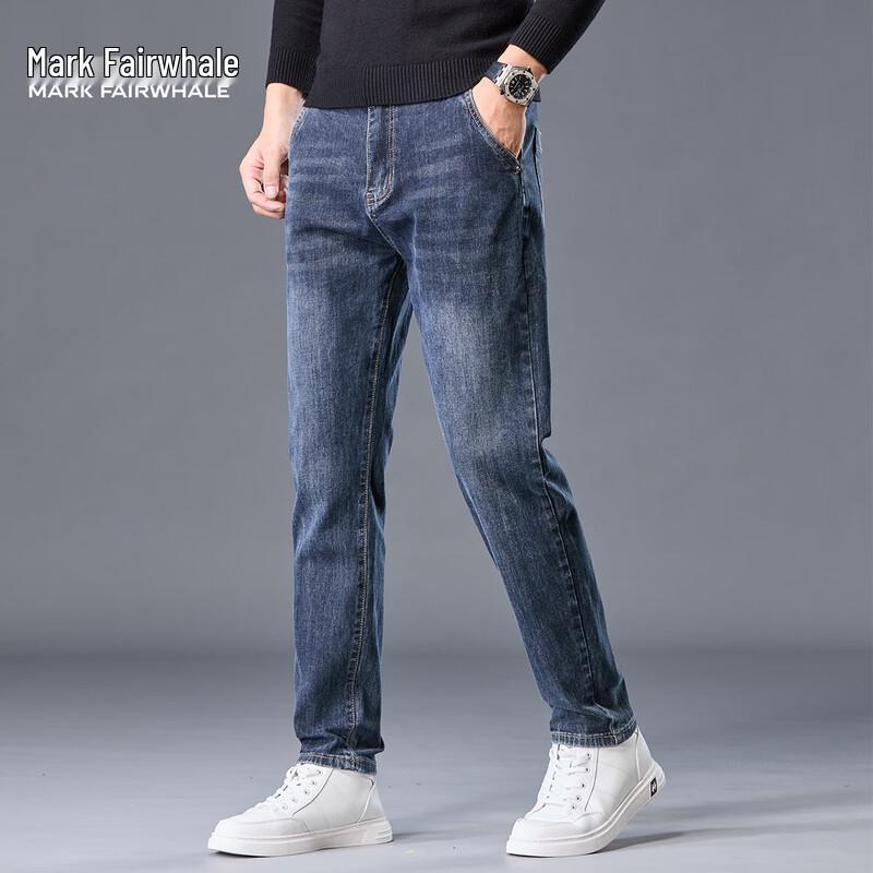 Mark Fairwhale Men's Slim Fit Straight Leg Stretch Denim Jeans