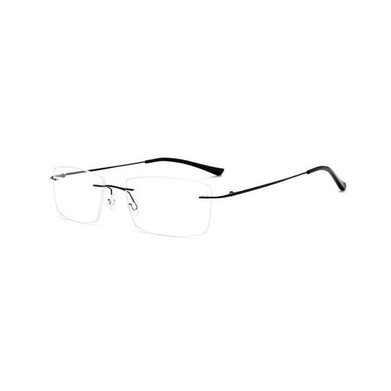 

1PC Plastic ultra light frameless glasses for business and leisure elegant lifestyle gifts for women spring new products black