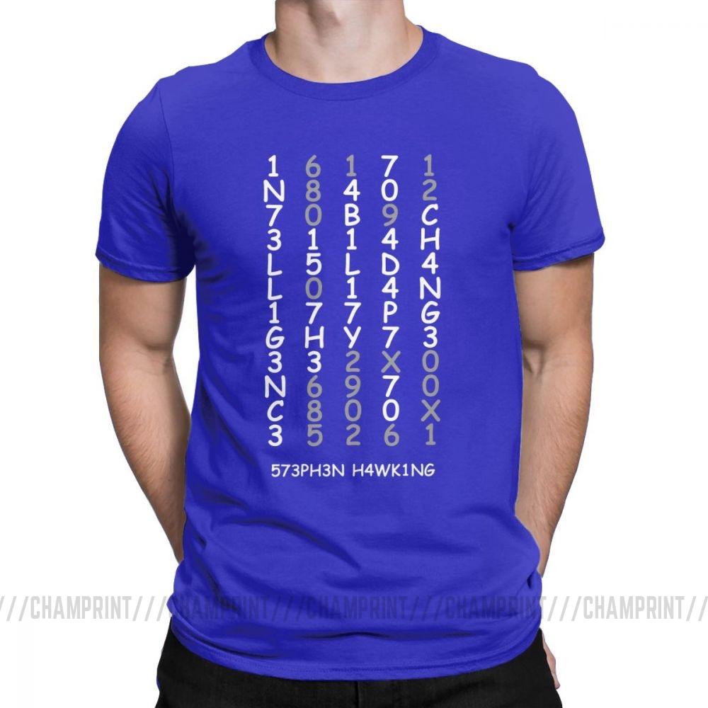 Intelligence Vintage T Shirts For Men Adapt To Change Brain Power Mind Geeky Tops Plus Size