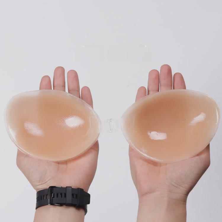 "New Silicone Nipple Chest Stickers - Thickened Push-Up Transparent Invisible Bra"