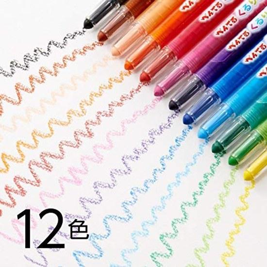Pentel Colored Pencils Kururira 12 Color Set GTW-12