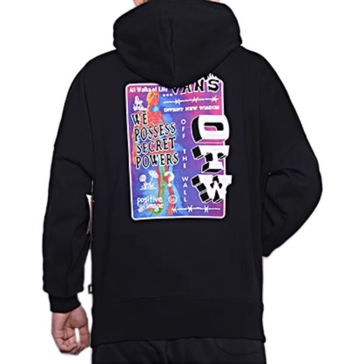 Vans Grafik Baskılı Kazak Kapüşonlu Erkek Kapüşonlular Siyah VN0A5H7TBLK