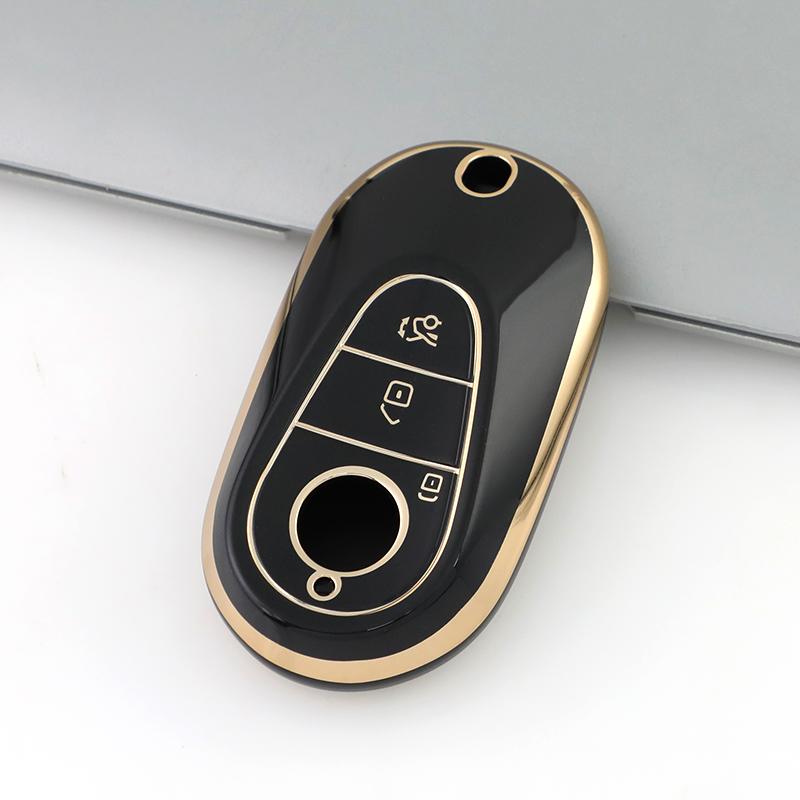Auto Shell Fob Car Key Case Cover Keychain Holder For Mercedes Benz S350 S400 S500 E300 E350 A C E S Class Gle Gls Amg W206 W223