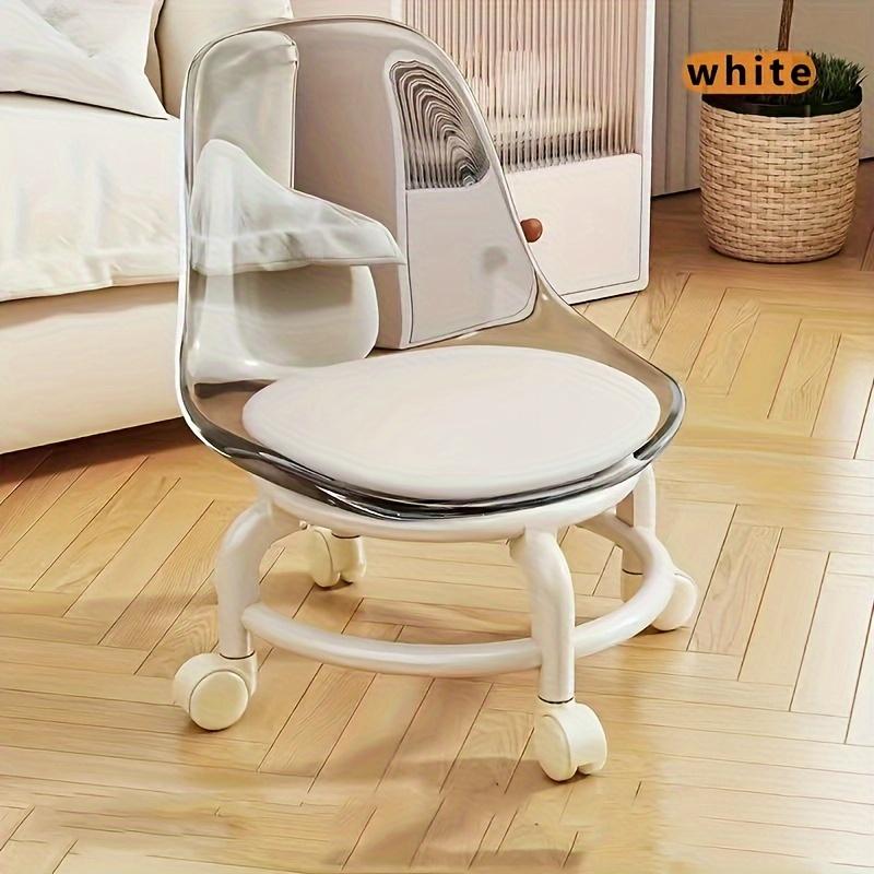 

Портативный многофункциональный поворотный табурет на универсальных колесиках для помещений и улицы, маленькая скамейка для уборки пола и повседневного использования белый