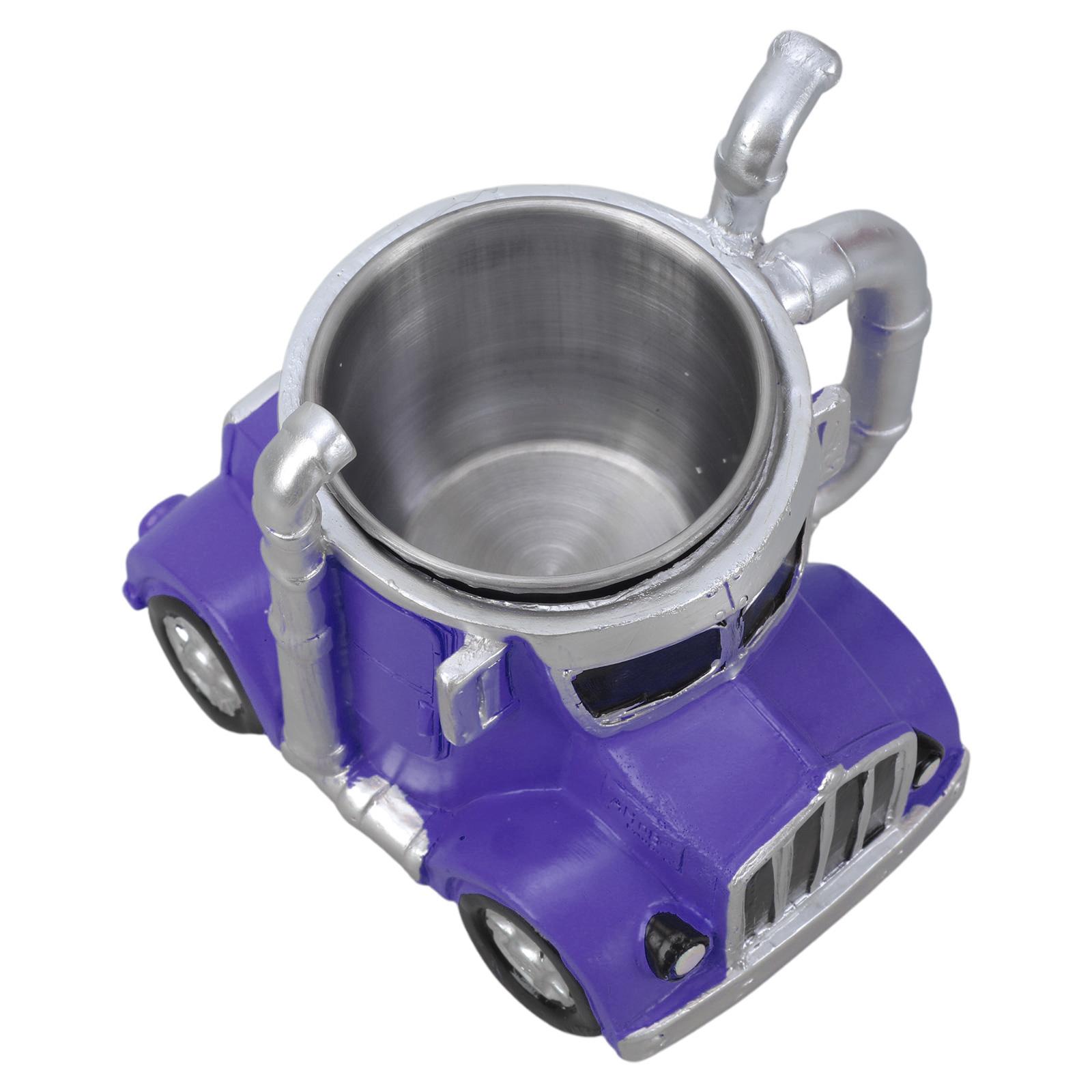 

Реалістична кружка у формі вантажівки з міцного полімерного матеріалу, ідеальна для любителів вантажівок та любителів спорту на відкритому повітрі фіолетовий