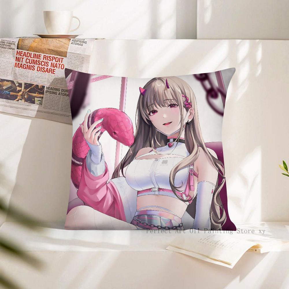 NIKKE Goddess Of Victory Spiel Kissenbezug Mode Quadratischer Kissenbezug Schlafzimmer Sofa Zimmer Ins Dekoration Freizeit Kissenbezug 40x40