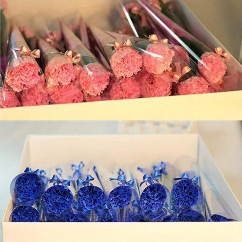 5 Pcs/lot Valentine's Day Supplies Bath Artificial Carnation Flower Party Mother's Day Gift Decoration Valentine's Day Gift