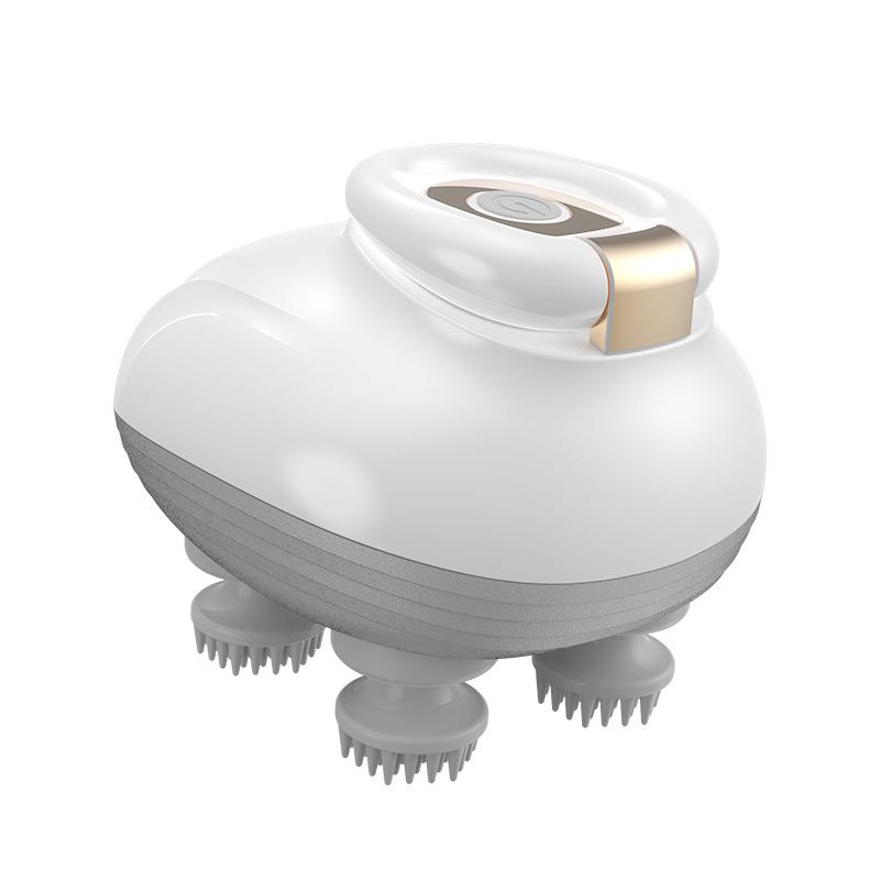 Rechargeable Multi-Functional Mini Octopus Scalp Massager with Kneading Vibration