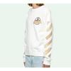 Off-White Tape Arrows Slim Crewneck White/Beige Men Tops OMBA025R20E300020148