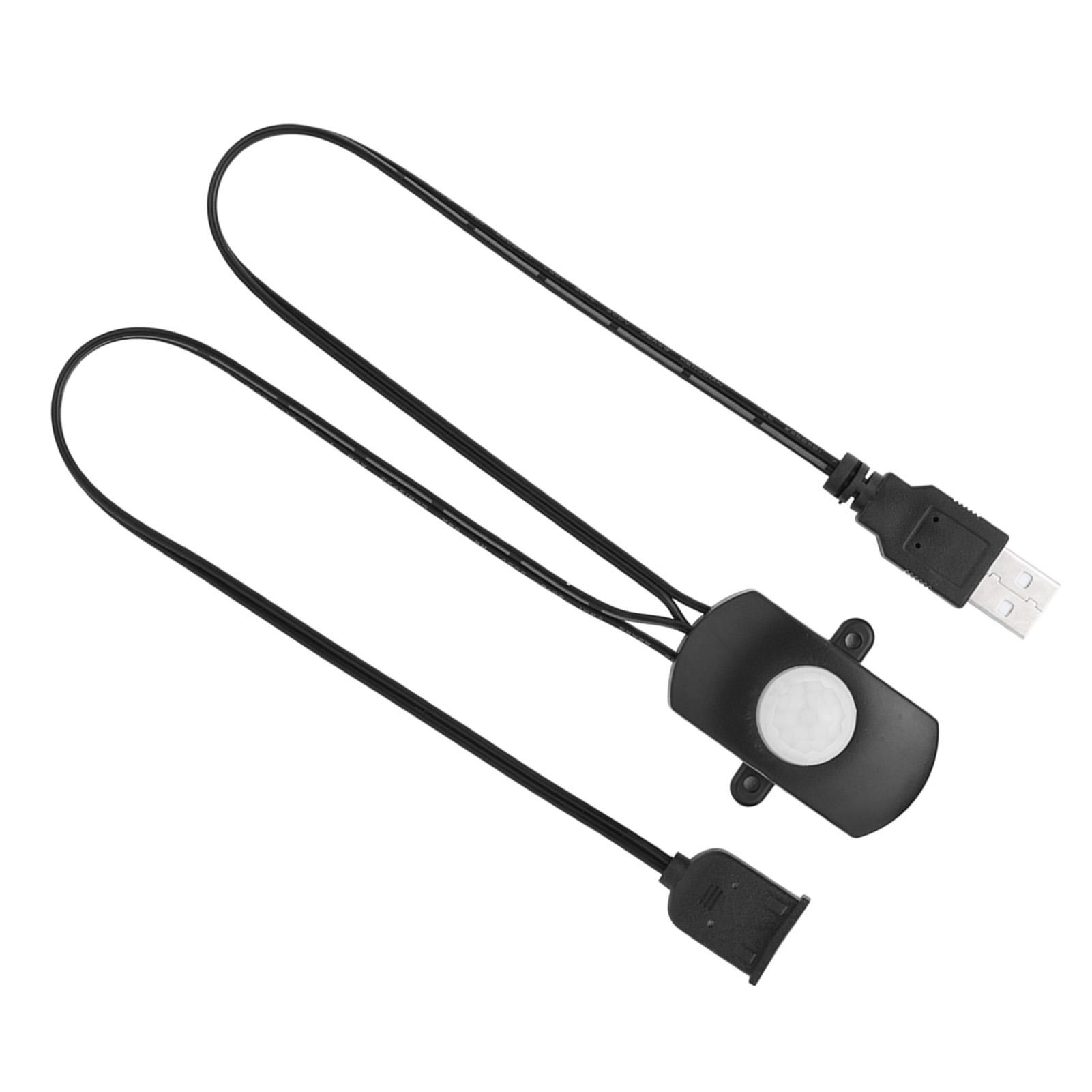 

2A DC 5‑24V PIR инфракрасный датчик движения детектор автоматический выключатель светодиодная лента USB интерфейс черный чёрный