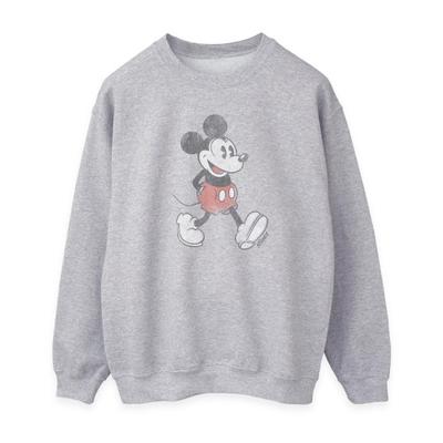 Damen/Damen Walking Mickey Mouse Heather Sweatshirt