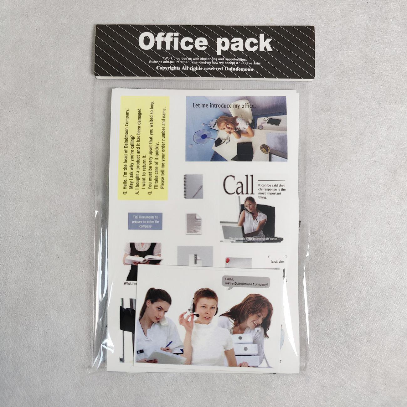 Korean Daindemoon Sticker & Polaroid Card Journal Pack