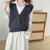 Knitted Vest for Women, New Korean Version, Loose and Stylish Layering Outfit, Sleeveless Sweater, Vest Outfit
