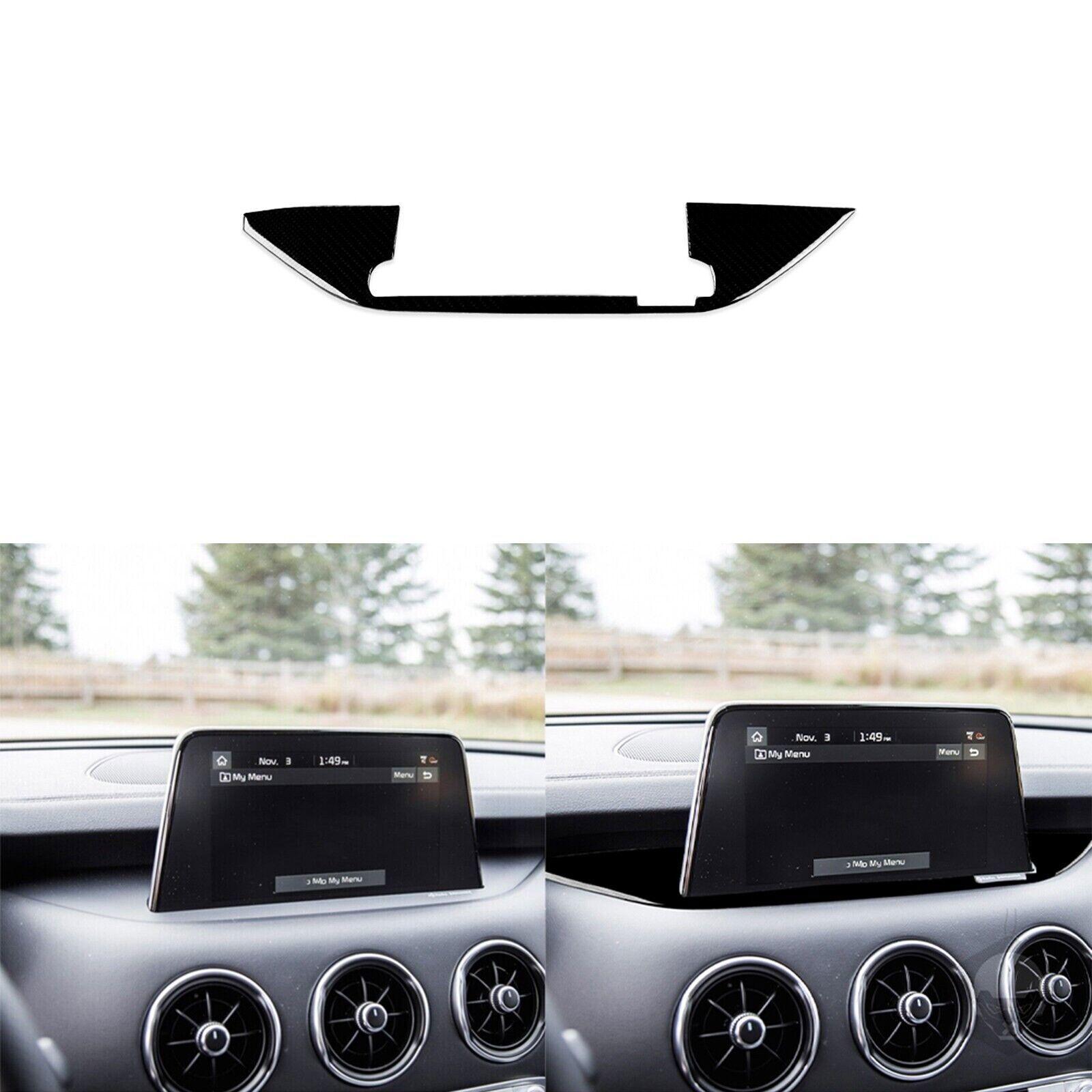 Piano Black Dashboard 8 Inches Navigation Base Panel Cover For Kia Stinger 18-23