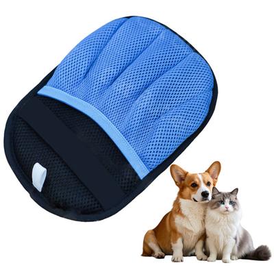 Guanto per toelettatura animali domestici Riutilizzabile Antistatico Guanto a spazzola Rimuovi peli animali Guanto per la rimozione del sottopelo