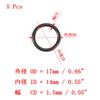 Ofowin 5pcs O-Ring Nitrile Rubber 14mm X 17mm X 1.5mm Black O-Ring 14mm Inner