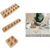 Multi-Compartment Wooden Egg Holder Japanese-style Egg Storage Rack Egg Plate  Refrigerator