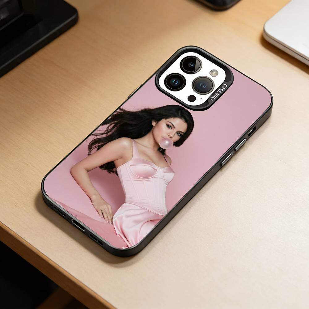 S-Selena G-Gomez  Phone Case For iPhone 17,16,15,14,13,12,11 Plus,Pro Max,XS,Colorful Silver Phone Case Funda Cover