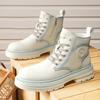 Martin Boots Autumn and Winter New High-grade Boots Thick-soled Non-slip and Wear-resistant Couple Leather Casual Boots