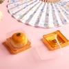 New black gold square blister box egg yolk crispy moon cake leisure food packaging box strong and