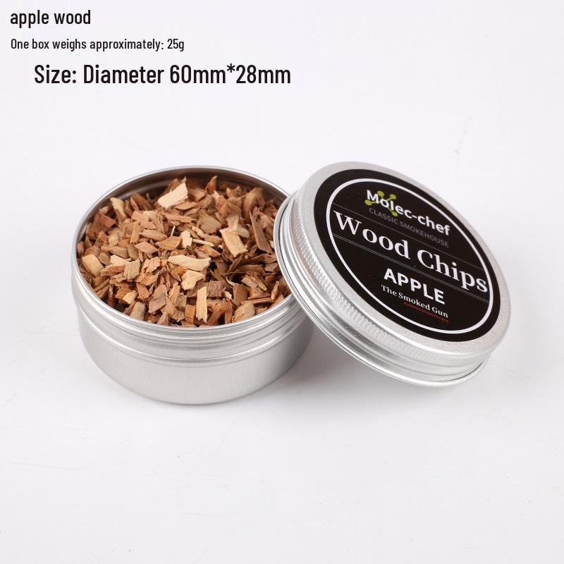 Popular Cocktail Smoker Set: Wooden Smoker, Wood Chips, Bartending Tools, and Ice Cubes