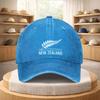 New Zealand Silvery Fern Logo Adjustable Baseball Cap  Lightweight Vintage Hat for Unisex  Women Outdoor Sports  Street Style