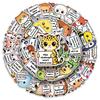 50 Sheets Animal Emoticon Healing Cartoon Stickers for Journals and Diaries
