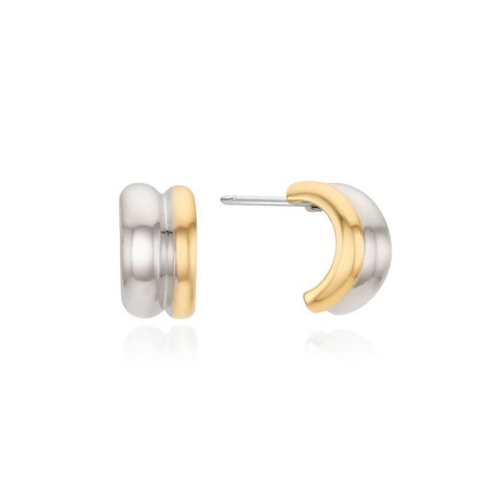[Ost] Half Color Double Ring Earrings Ote122911Nwy