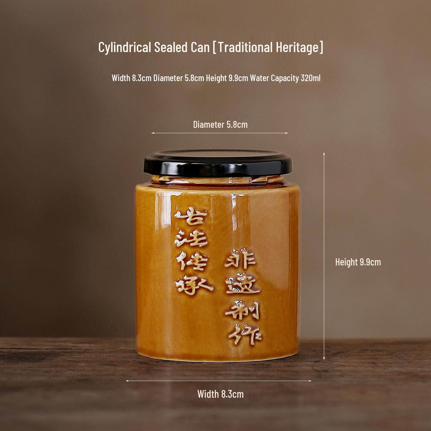 Multipurpose Ceramic Sealed Jar for Pickles, Lard, Fermented Foods, Honey, and Chili