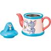 Tom and Jerry 3D Animated Scene Toffee Figure Teapot, Approx. 350ml, Approx. 16 x 13cm, Pink & Blue, SAN4508