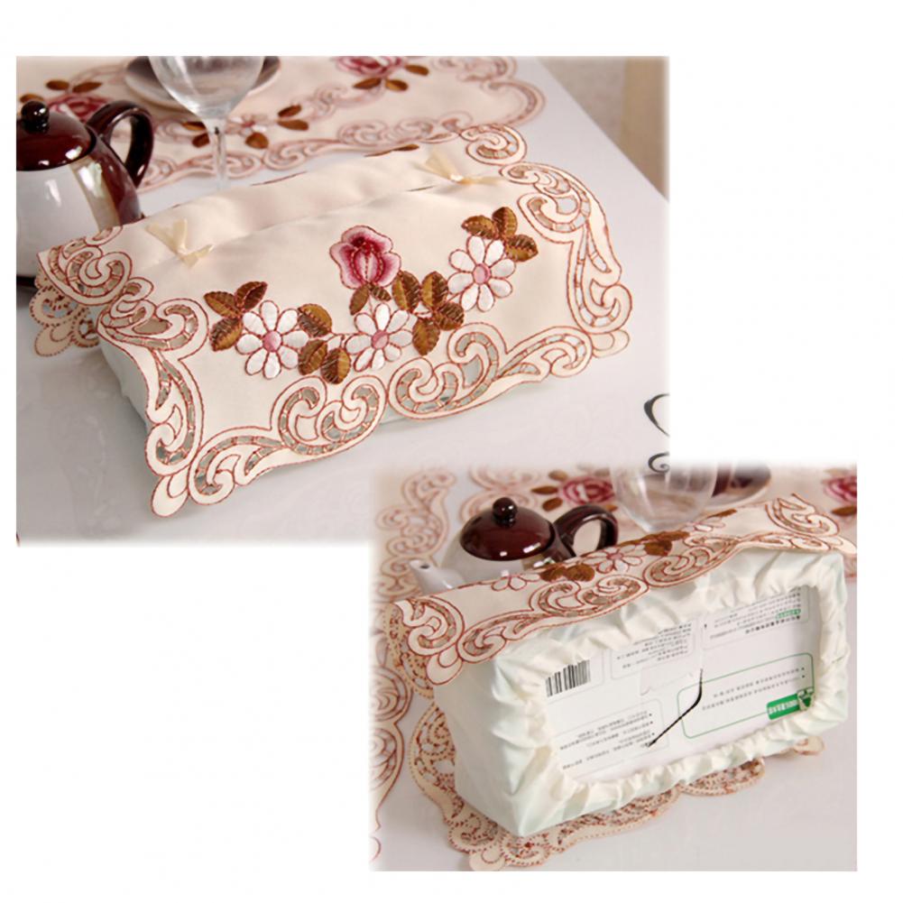 Retro Flower Tablecloth Butterfly Morning Glory Washable Thicken Cotton Rectangular Round Table Cloth Manteles