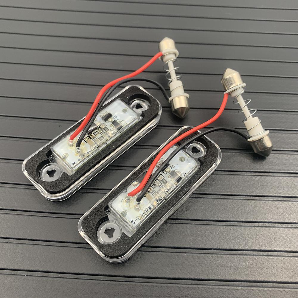 Car License Plate Light Signal Marker Lamp 12V Auto Accessories For Mercedes Benz C-Class T-Model E-Class 2002-2008 CLS SLK