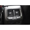 For Volkswagen VW Tiguan 2017-  Carbon Car Amrest Box Rear Air Condition Outlet Vent Cover Trim Interior Accessories