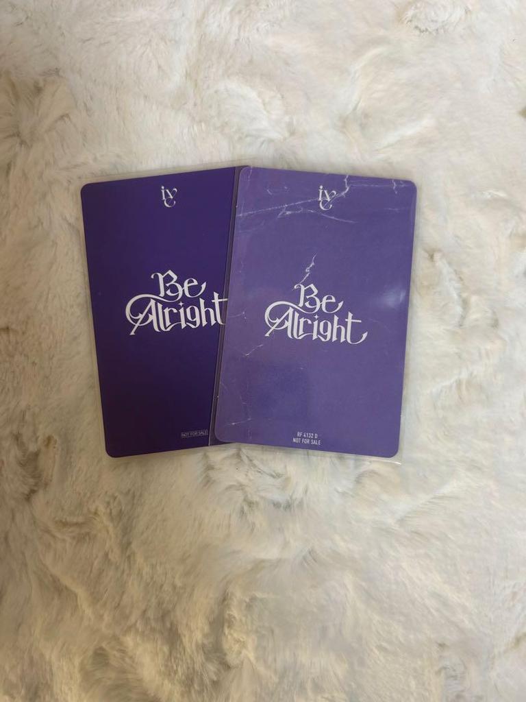 [USED] "Ive Be Alright" Wonyoung Raffle C Prize I Disc Enclosed 2 Trading Cards