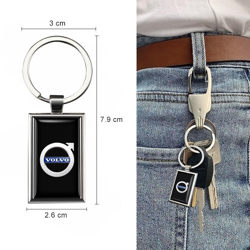 Car Emblem Keychain Pendant Zinc Alloy Key Ring For Volvo XC90 V90 V60 XC60 V40 EC40 EX40 S80 S60 S90 C40 XC40 V70 XC70 C30 C70