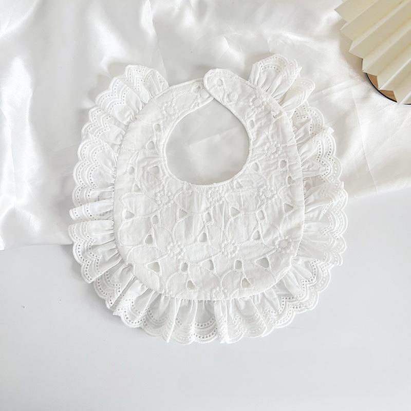 Ins Korean Style Cotton U-Shaped Baby Bibs, Trendy Drool Bibs for 0-2 Years Old, Breathable & Absorbent for Spring & Summer