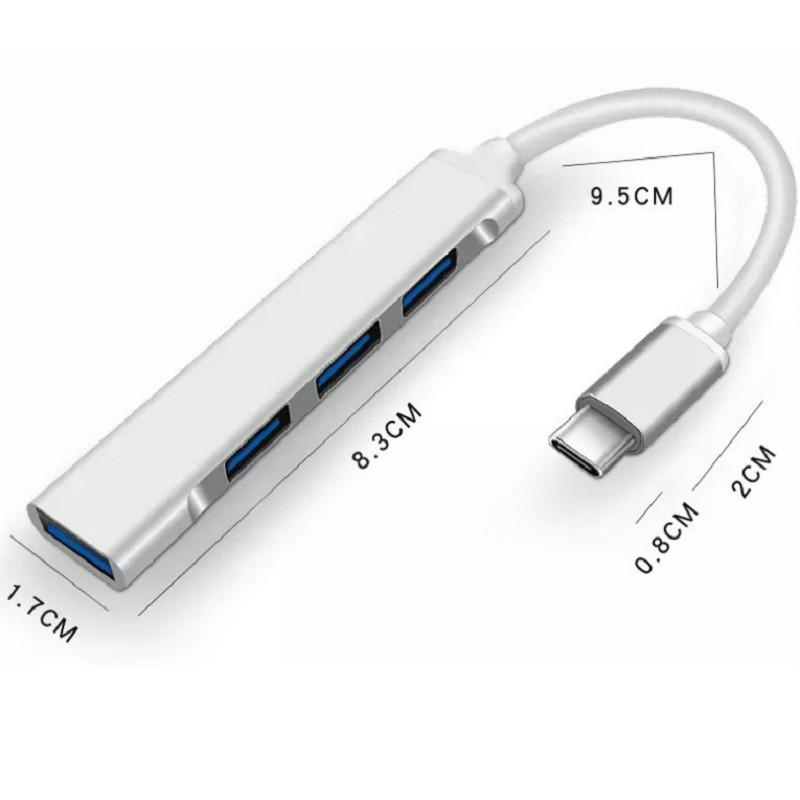 Cross-Border Type-C USB Expansion Dock: Multifunctional 4-Port Hub Splitter