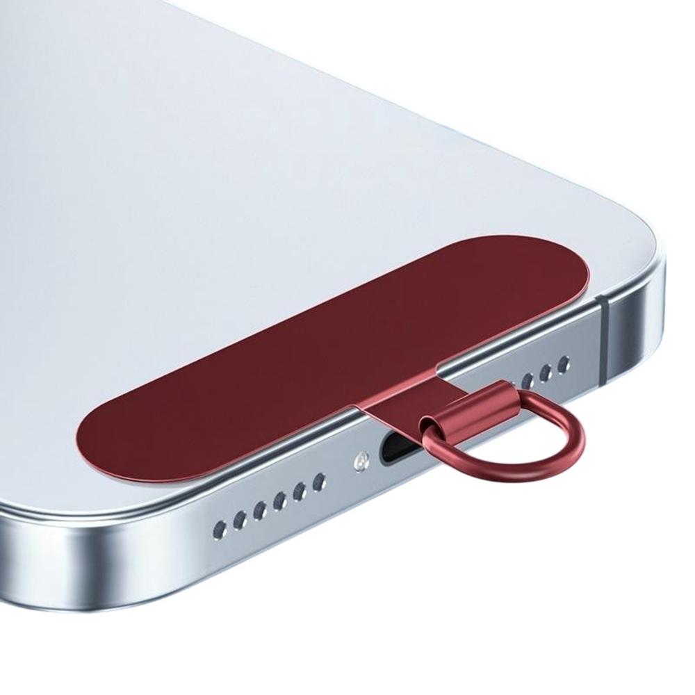 Stainless Steel Metal Phone Tether Tabs for Phone Cases Ultra Thin Universal Cellphone Lanyard Pad