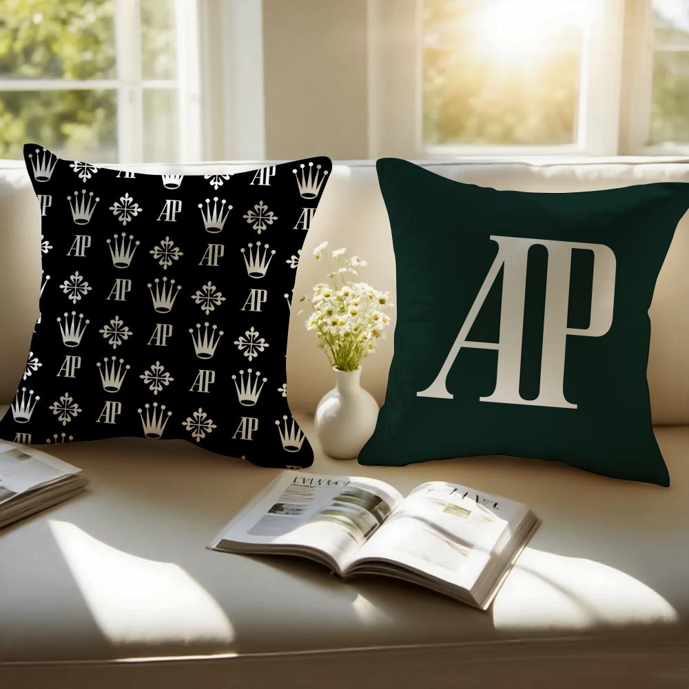 A-Audemars Fashion P-Piguets Cushion Cover Anti-Dustmite Pillowcase Invisible Zipper Silky Short Plush Sofa Cushion Cover