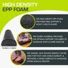 ProsourceFit High Density Foam Rollers 18 Inches Firm Full Body Athletic Massager for Back Post Workout Trigger Point Black - Long. Stretching, Yoga,
