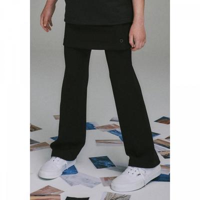 Black Skirt Layered Pants Azg2pt05bk
