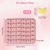 2 Pack Bow Molds for Chocolate with 2 Dropper,Silicone Bow Chocolate Mold,Butterfly Ice Cube Molds,Mini Silicone Mold for Birthday Wedding Party Diy